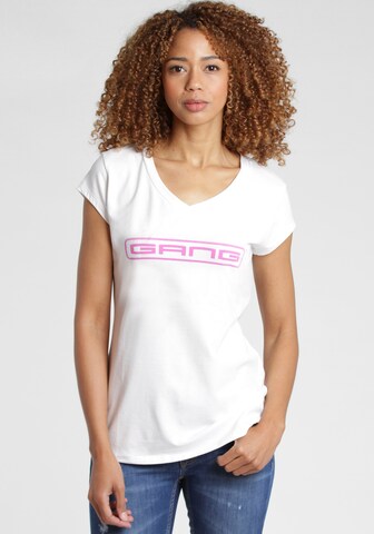 Gang Shirt in White: front