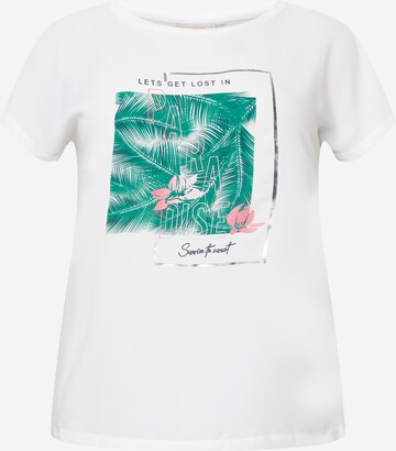 T-shirt 'KETTY' ONLY Carmakoma en blanc : devant