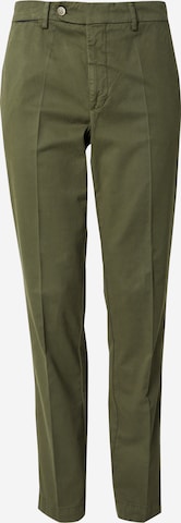 regular Pantaloni con piega frontale di Hackett London in verde: frontale