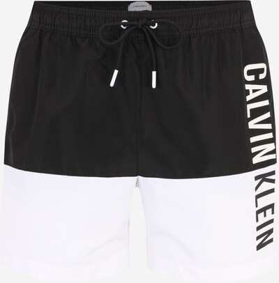 Calvin Klein Swimwear Badeshorts in schwarz / weiß, Produktansicht