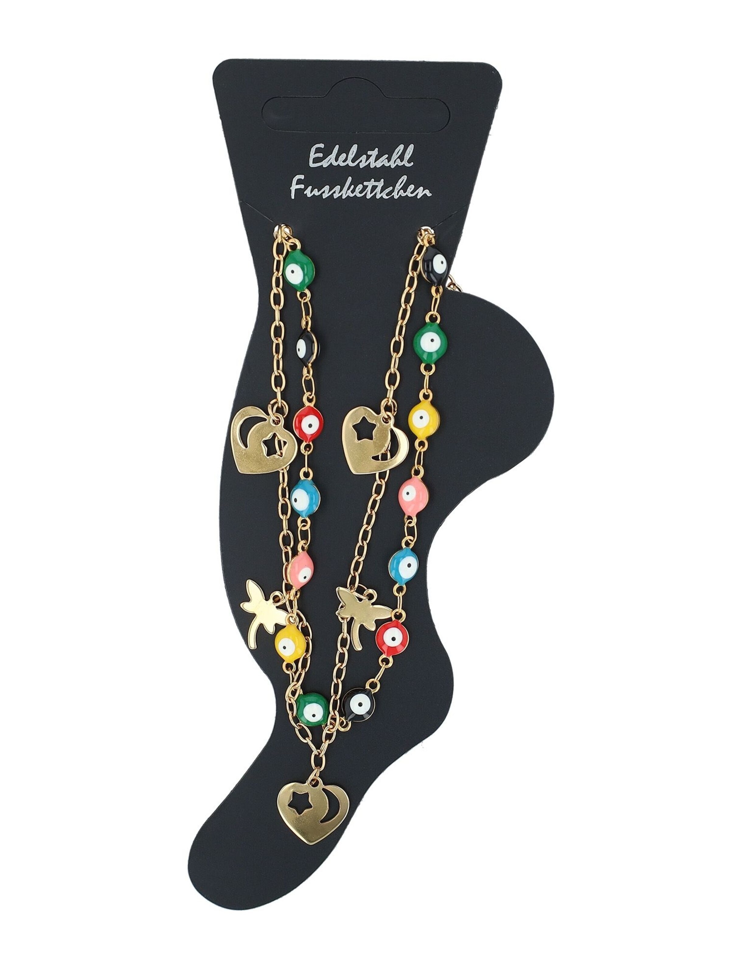 Akzent Foot Jewelry 'Prisara, langlebig' in Gold: front