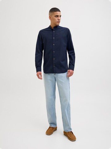 JACK & JONES Slim fit Πουκάμισο 'JJESUMMER' σε μπλε