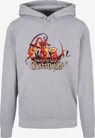 ABSOLUTE CULT Sweatshirt 'The Nightmare Before Christmas - Christmas Terror' in Grijs: voorkant
