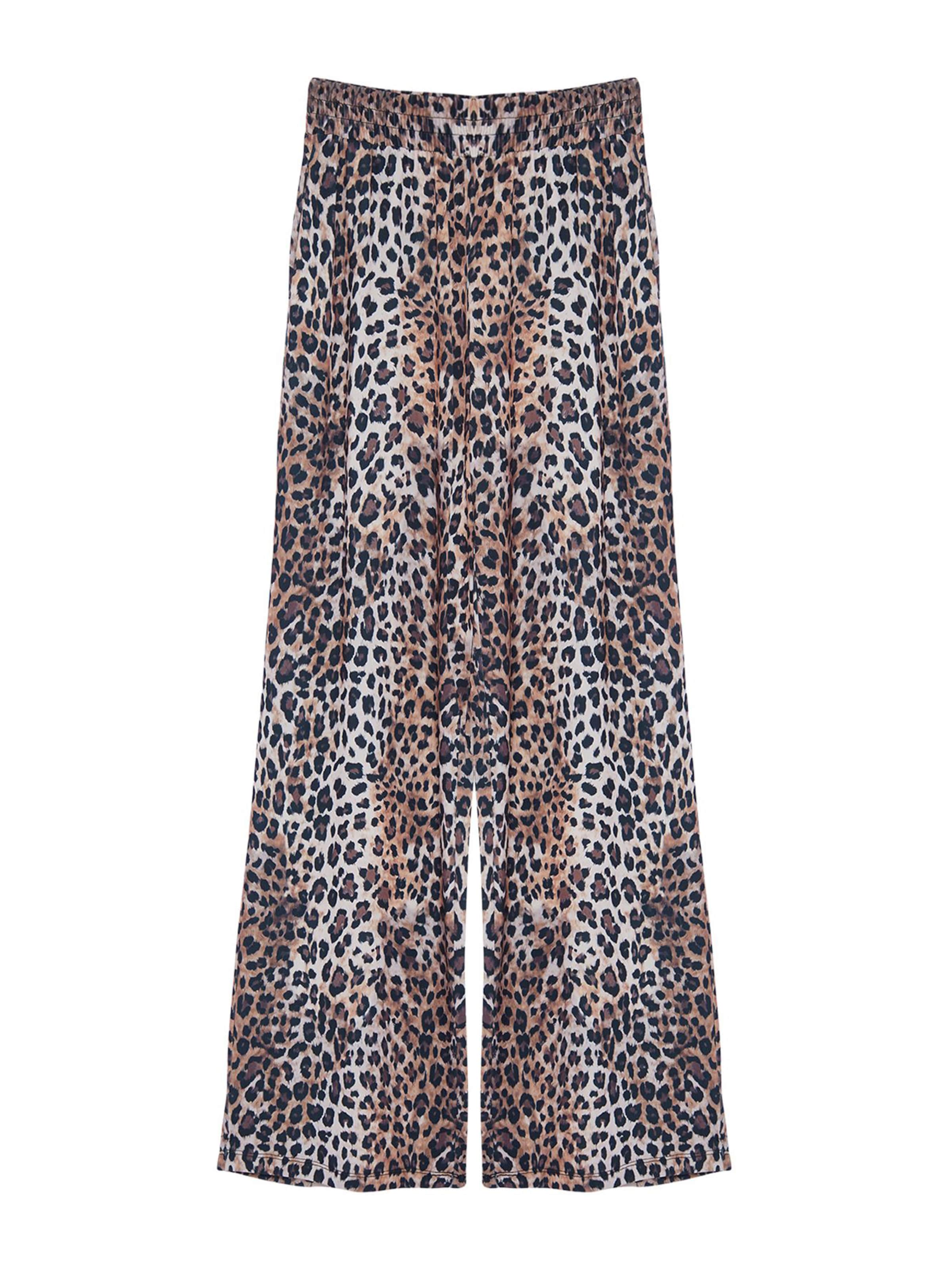 Trendyol Широкий Штаны в Бежевый: спереди