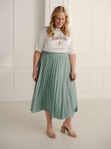 Guido Maria Kretschmer Curvy Skirt 'Betty' in Green