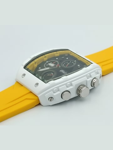 PBLIQ Analoog horloge 'PBLIQ Luxe Chronograaf Herenhorloge' in Geel