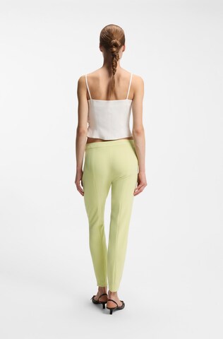 HUGO Slim fit Pants 'Hagonia-1' in Green