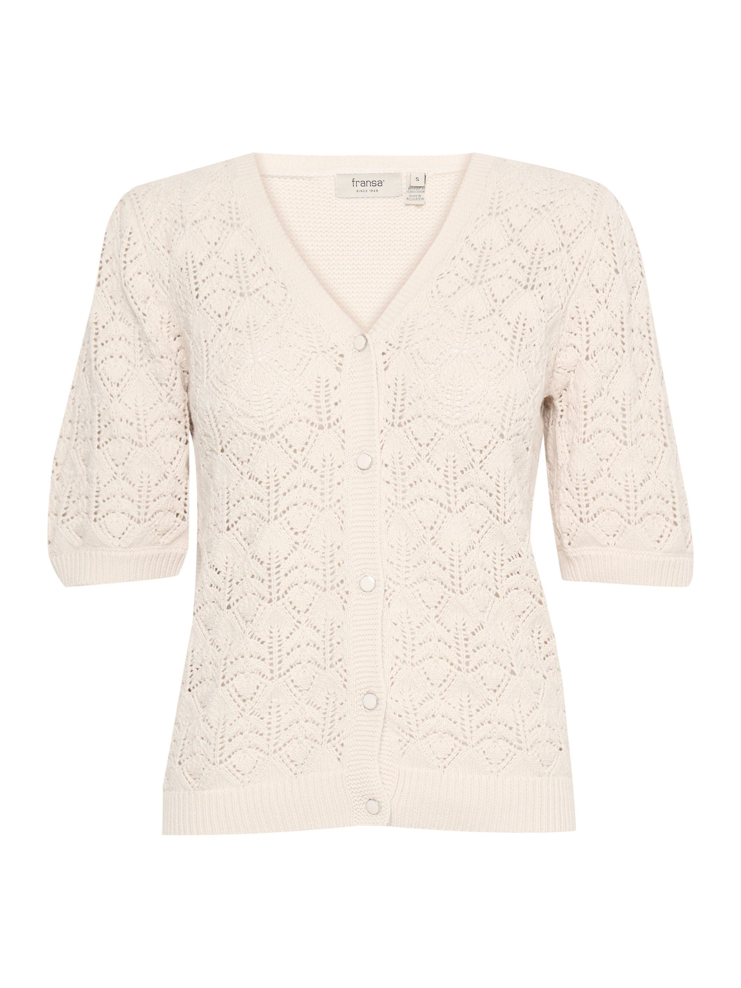Cardigan 'KATELEEN' Fransa en beige : devant