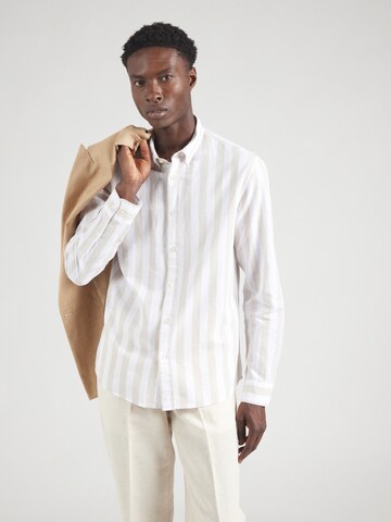 Coupe regular Chemise 'SLHSUN' SELECTED en gris : devant
