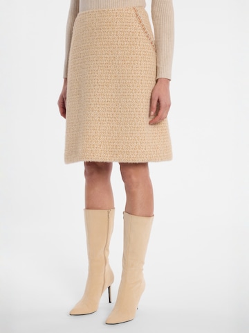 Ana Alcazar Rok ' Enasia ' in Beige: voorkant