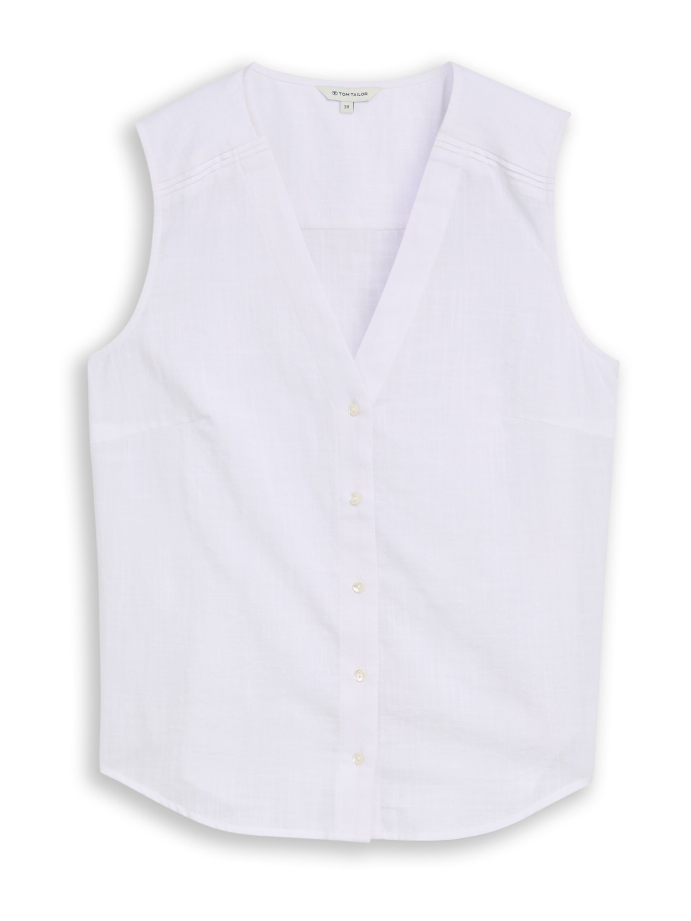 TOM TAILOR - Blusa en blanco: frente