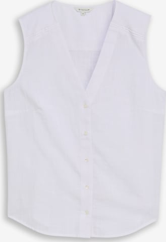 TOM TAILOR - Blusa en blanco: frente