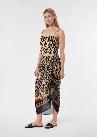 Serviette de plage COMMA en noir