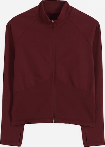Veste de survêtement Aim'n en rouge : devant