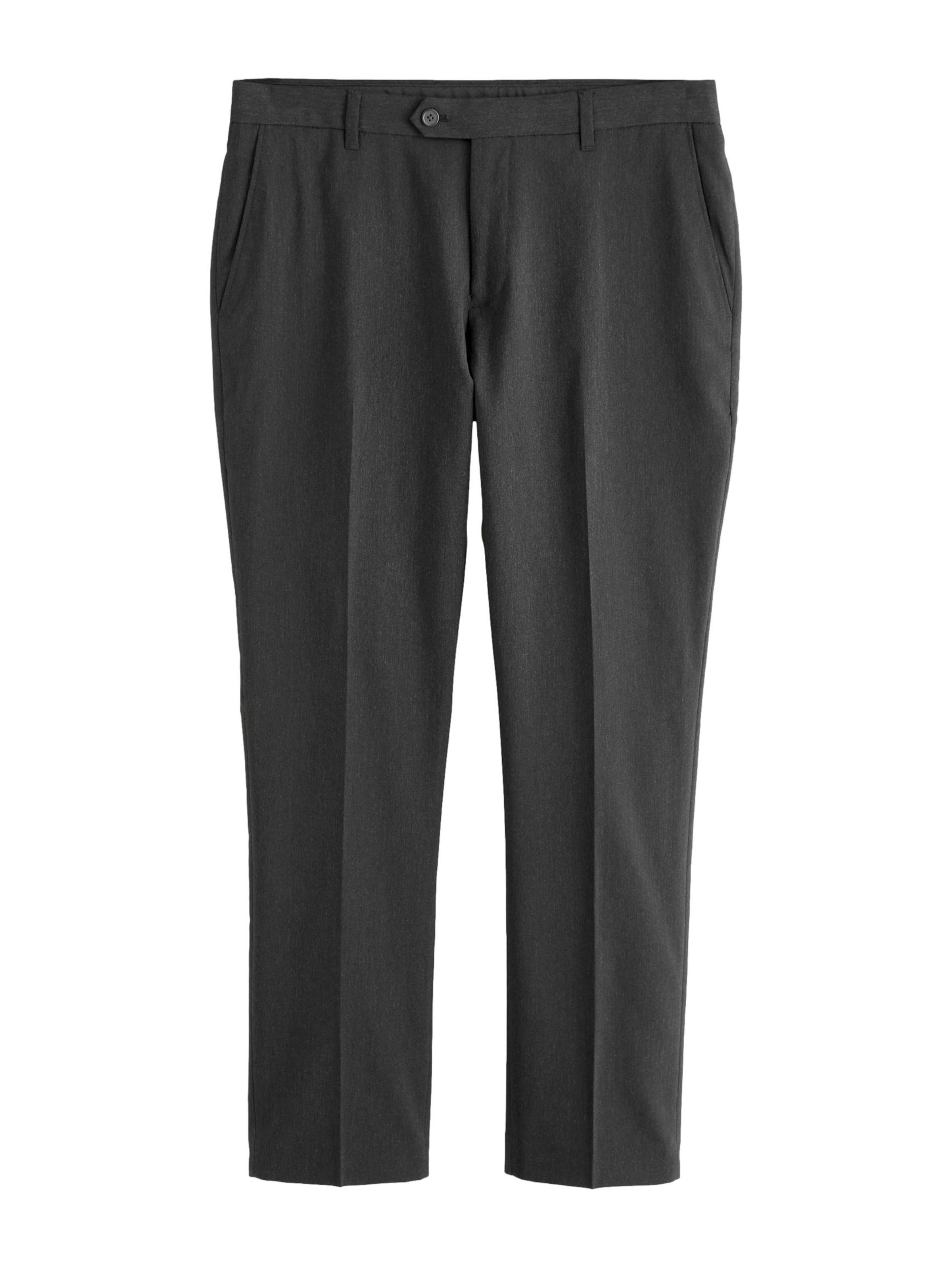 Next Slimfit Pantalon in Grijs: voorkant