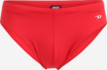 DIESEL Bathing trunks in Red: front