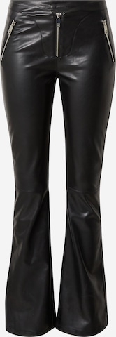 Katy Perry exclusive for ABOUT YOU Flared Broek 'Elaine' in Zwart: voorkant