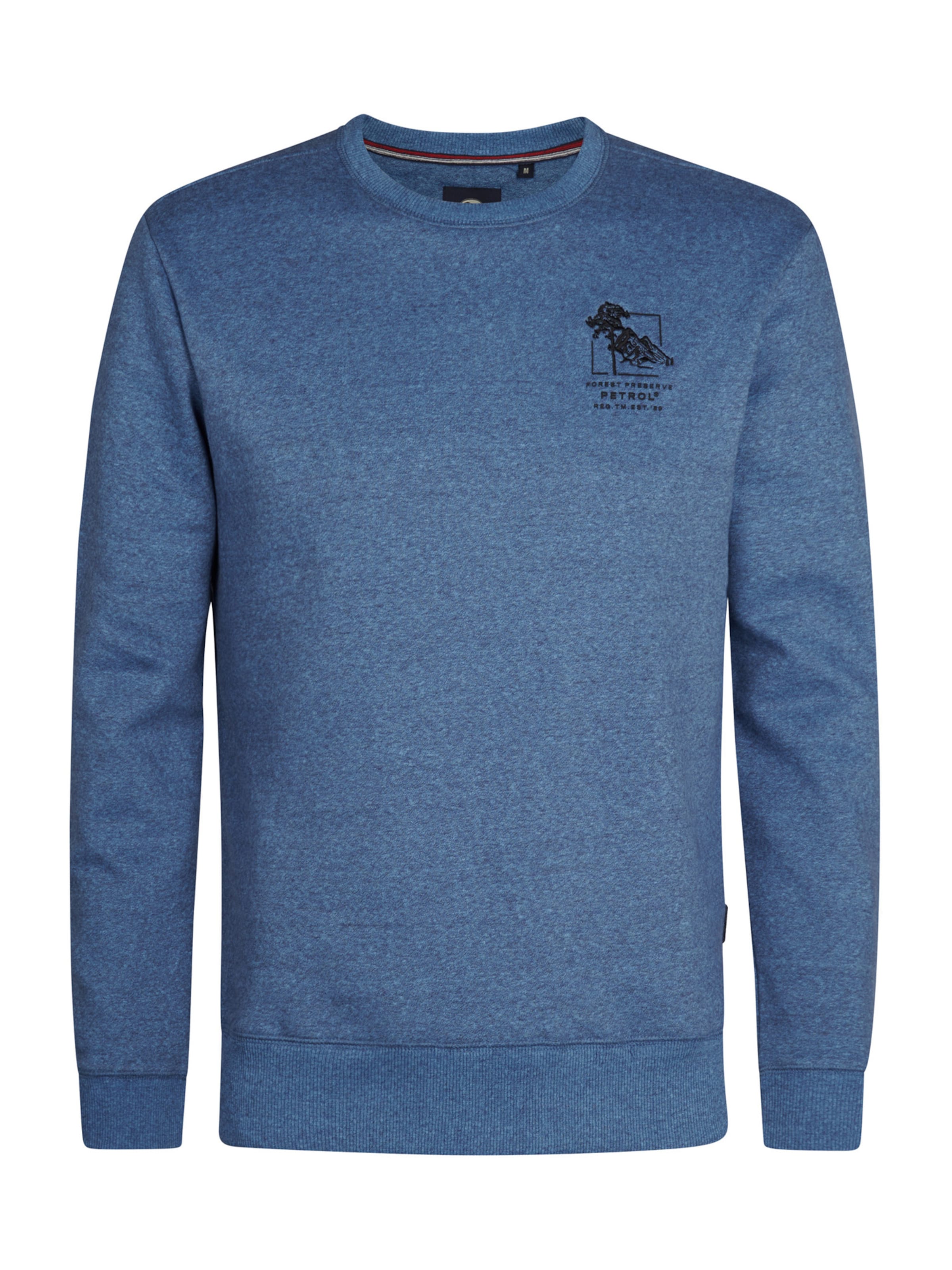 Petrol Industries - Sweatshirt 'Telluride' em azul: frente