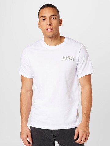 Les Deux - Camiseta 'Blake' en blanco: frente