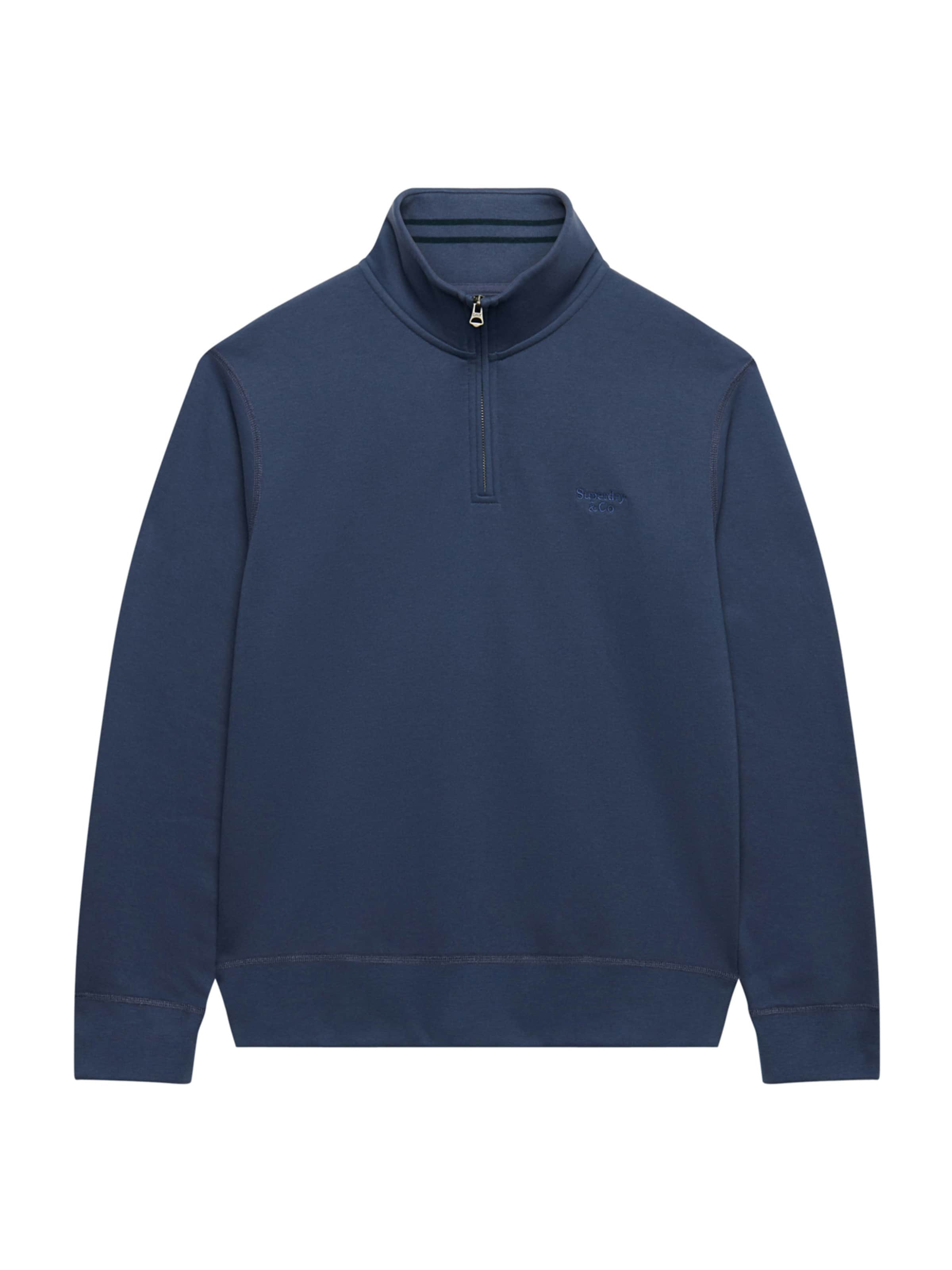 Superdry & Co Mikina 'ESSENTIAL' - Modrá: predná strana