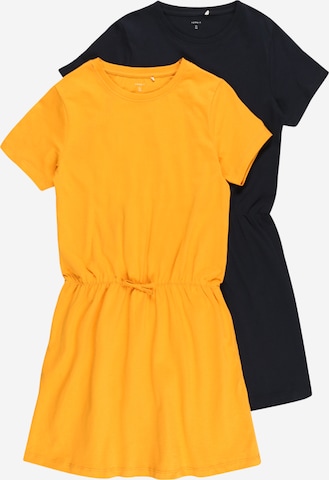 NAME IT فستان 'Velvet' بـ أصفر: الأمام