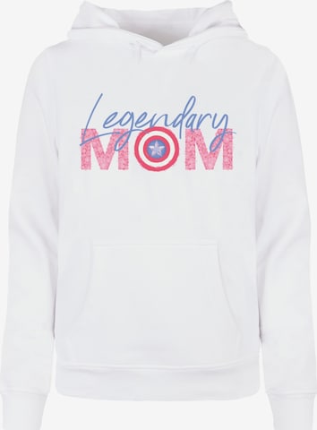 ABSOLUTE CULT Sweatshirt 'Mother's Day - Avengers Capitan America Mom' in White: front