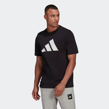 T-Shirt fonctionnel ADIDAS PERFORMANCE en noir : devant