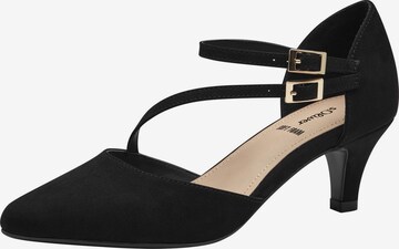 s.Oliver Γόβες slingback σε μαύρο: μπροστά