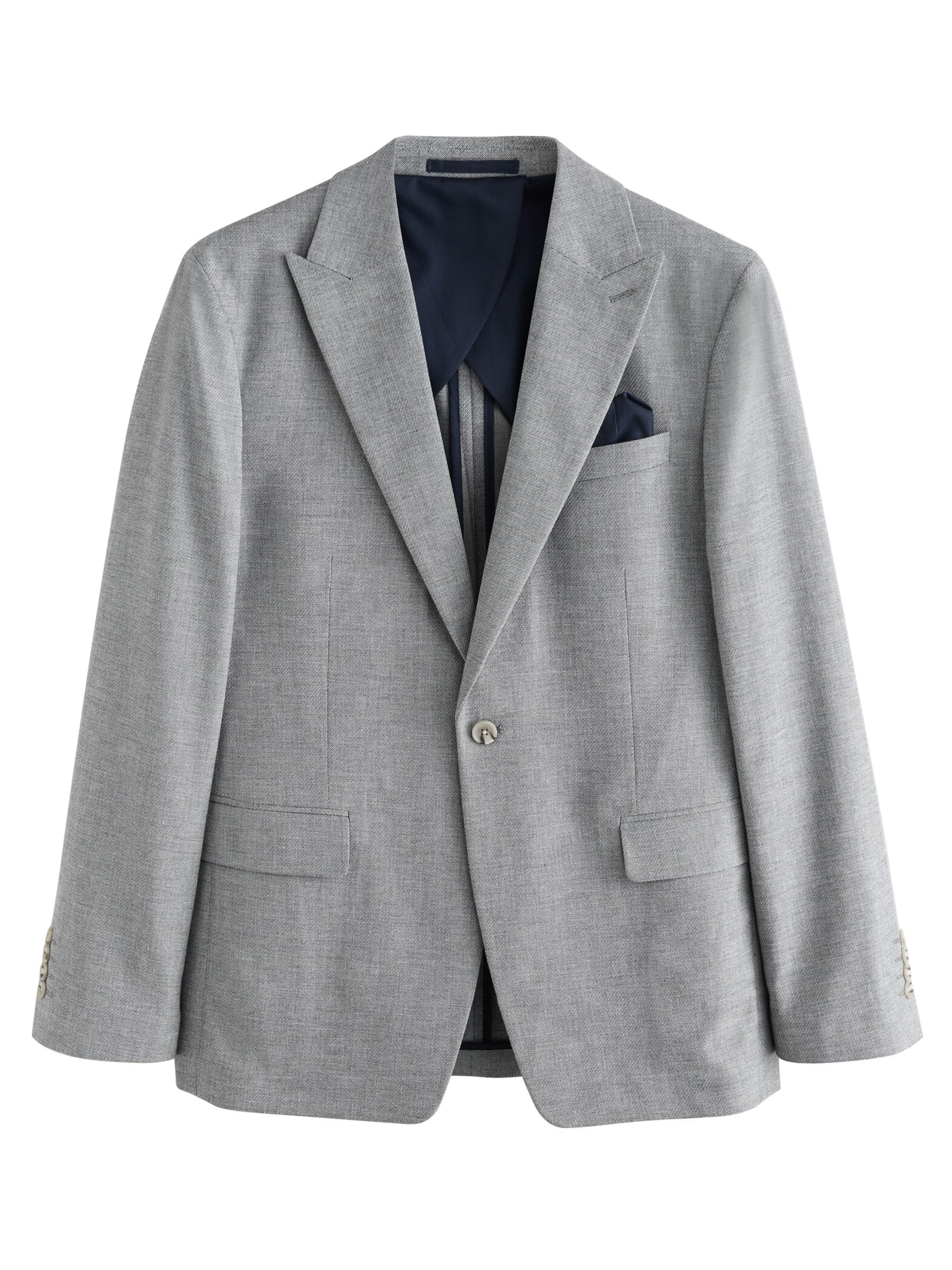 Next Sakko in Grau: Vorderseite