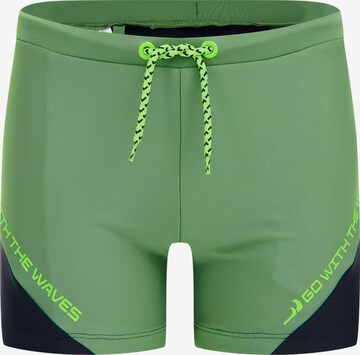 Shorts de bain WE Fashion en vert : devant