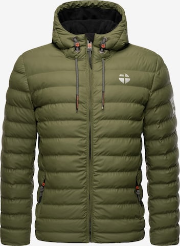 STONE HARBOUR - Chaqueta de invierno 'Zaharoo' en verde: frente