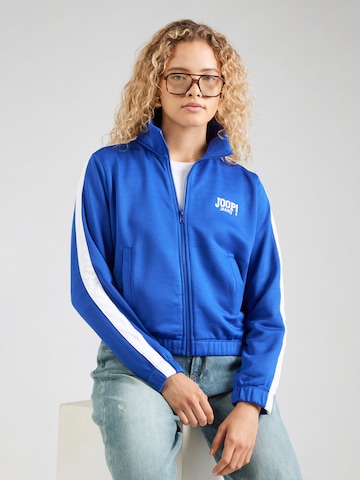 JOOP! Jeans Кофта на молнии 'Tramy' в Синий: спереди