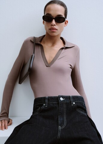 MANGO Tapered Jeans 'Sila' in Black