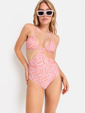 LSCN by LASCANA Swimsuit 'Lisa' in Pink: front