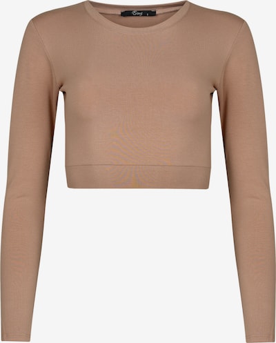Evoni Funktionsshirt 'Bauchfrei' in hellbraun, Produktansicht