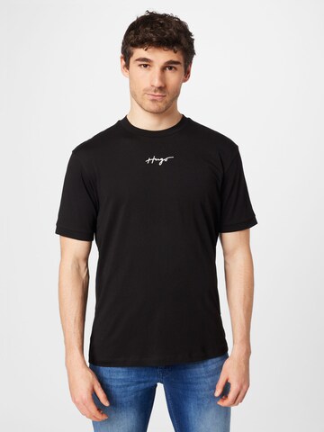 HUGO T-Shirt 'Dontevideo' in Schwarz: Vorderseite