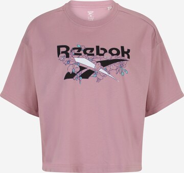 Reebok Funkční tričko 'Quirky' – fialová: přední strana