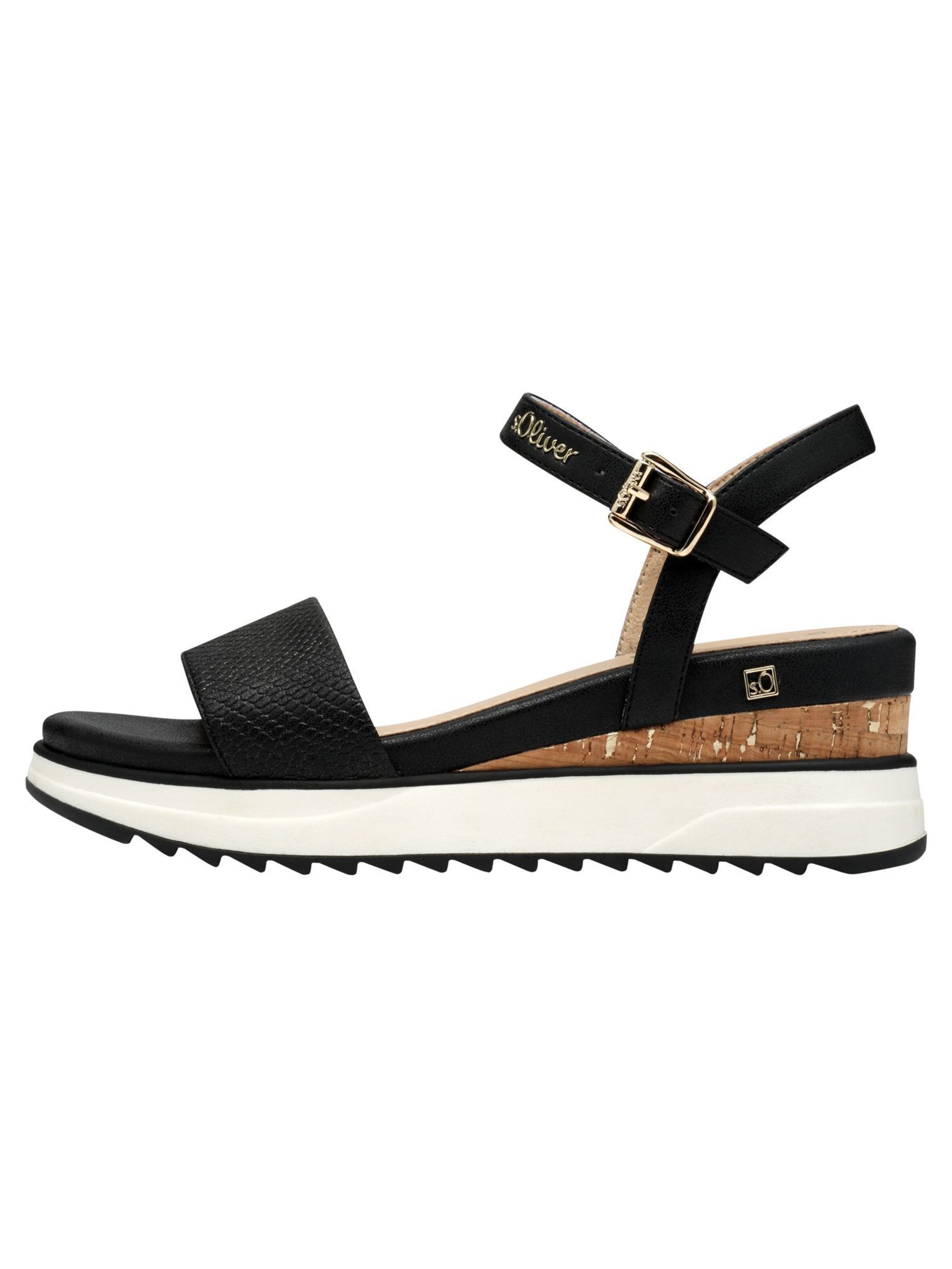 s.Oliver Sandals in Black