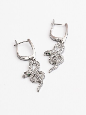 Secret Stones Ohrringe 'Wild Snake' in Silber