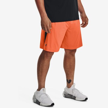 UNDER ARMOUR Regular Athletic Pants 'Tech Vent' in Orange: front