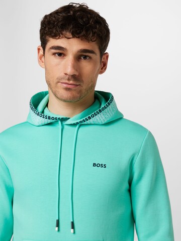 BOSS Green Sweatshirt 'Soody' in Grün