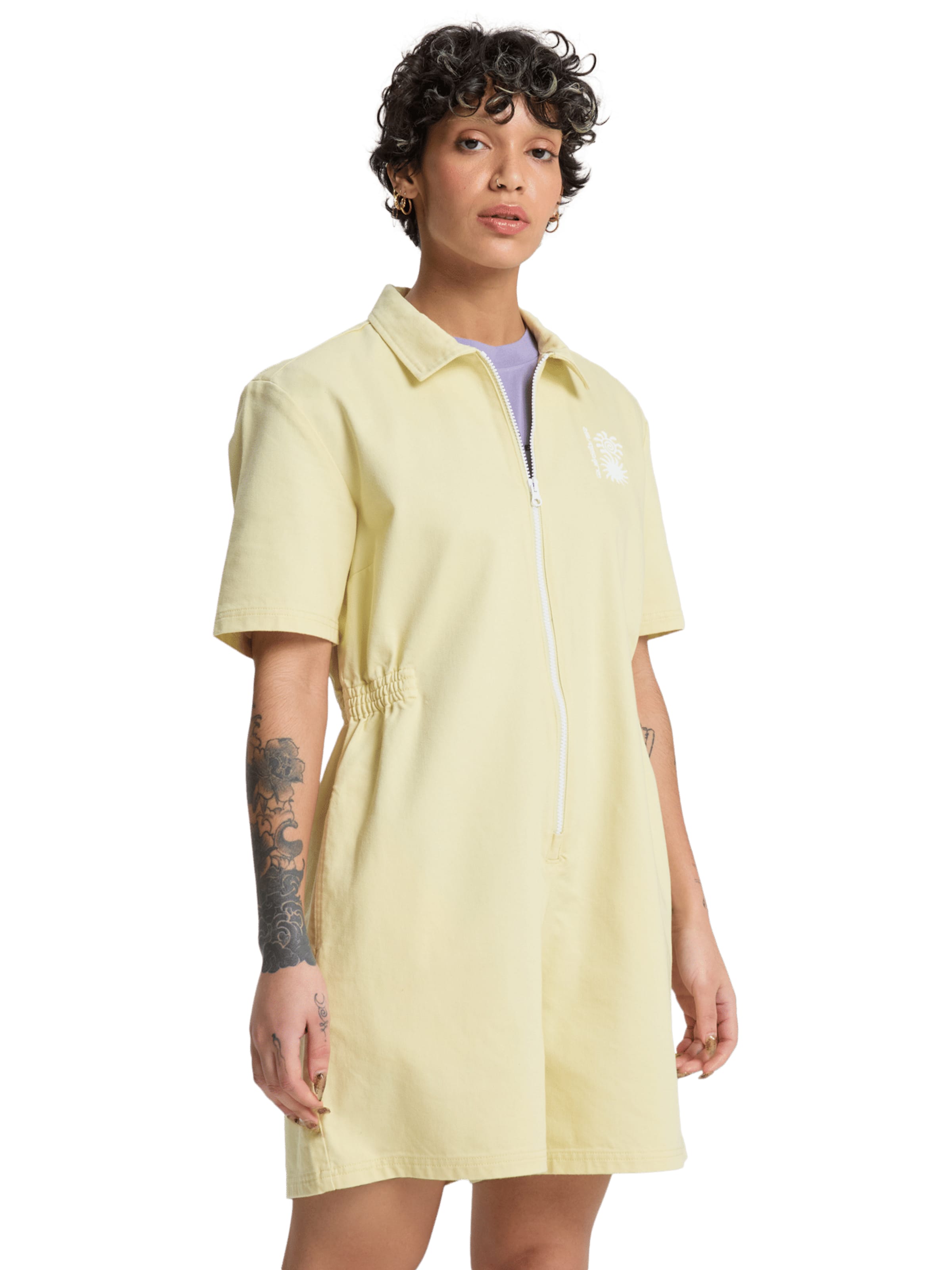 QUIKSILVER Jumpsuit 'Craig' in Yellow: front