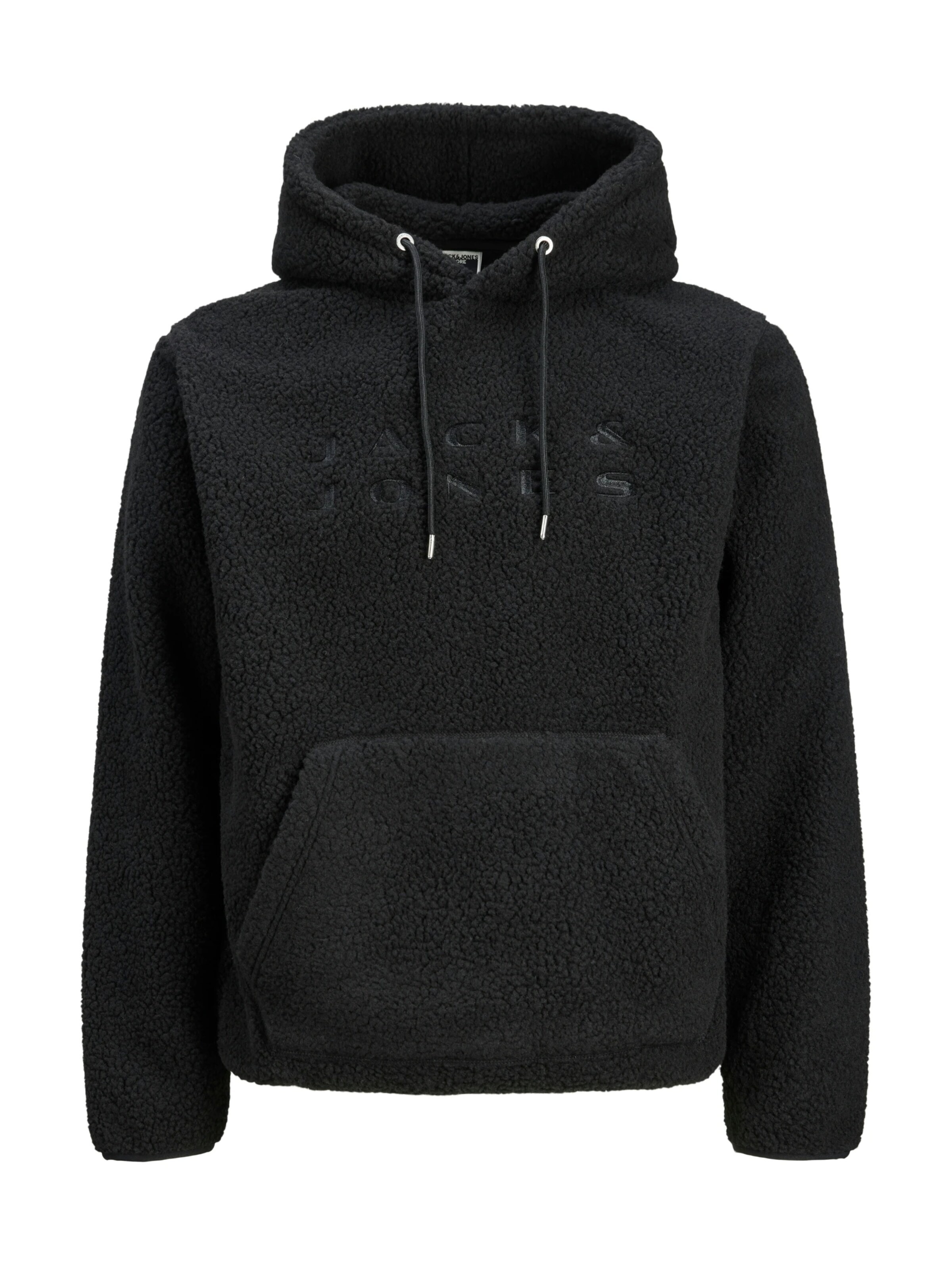 JACK & JONES Sweatshirt 'Maglieria Jack&Jones 12285678' in Black: front