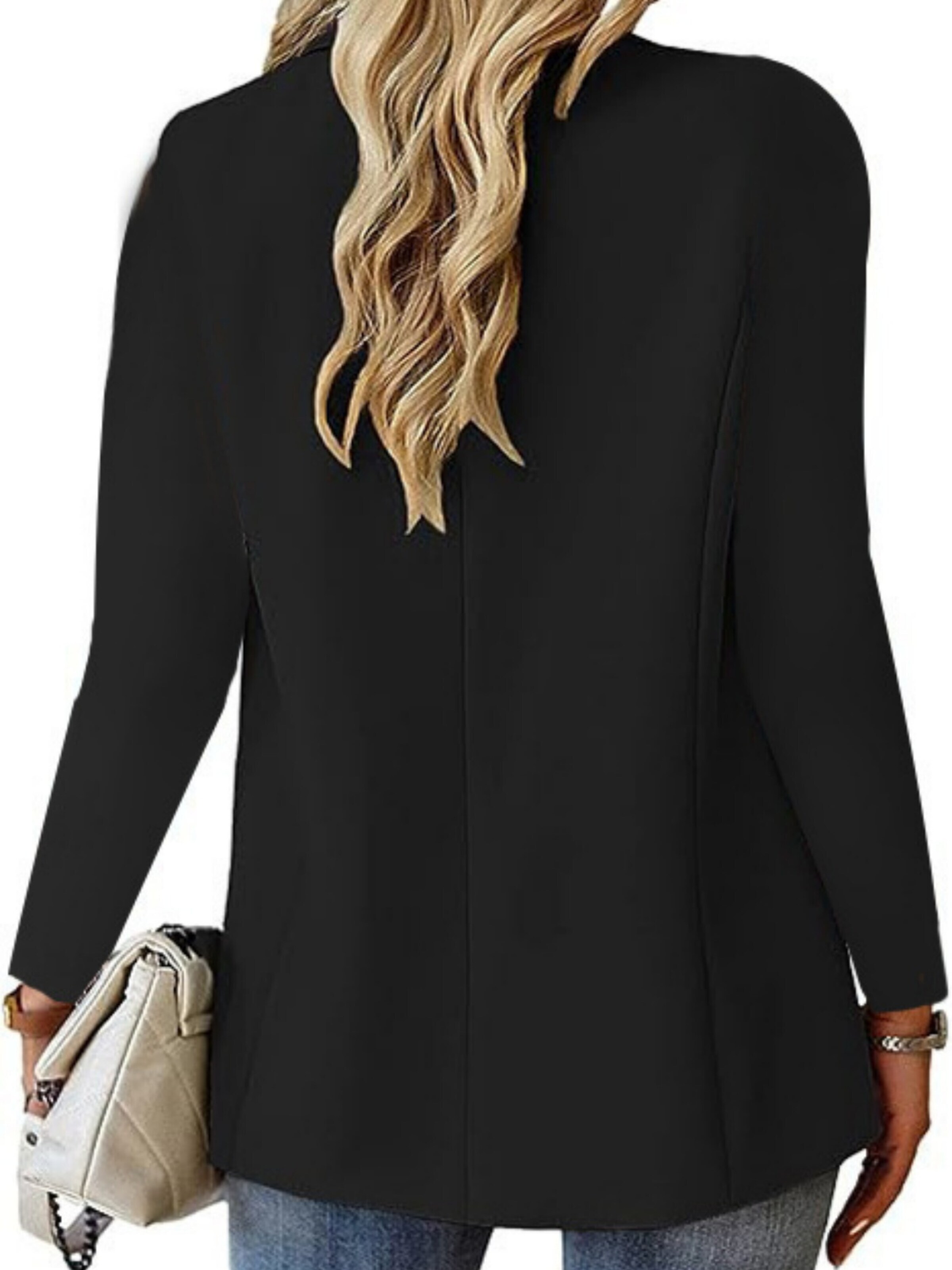 Yesfashion Marynarka w kolorze czarny