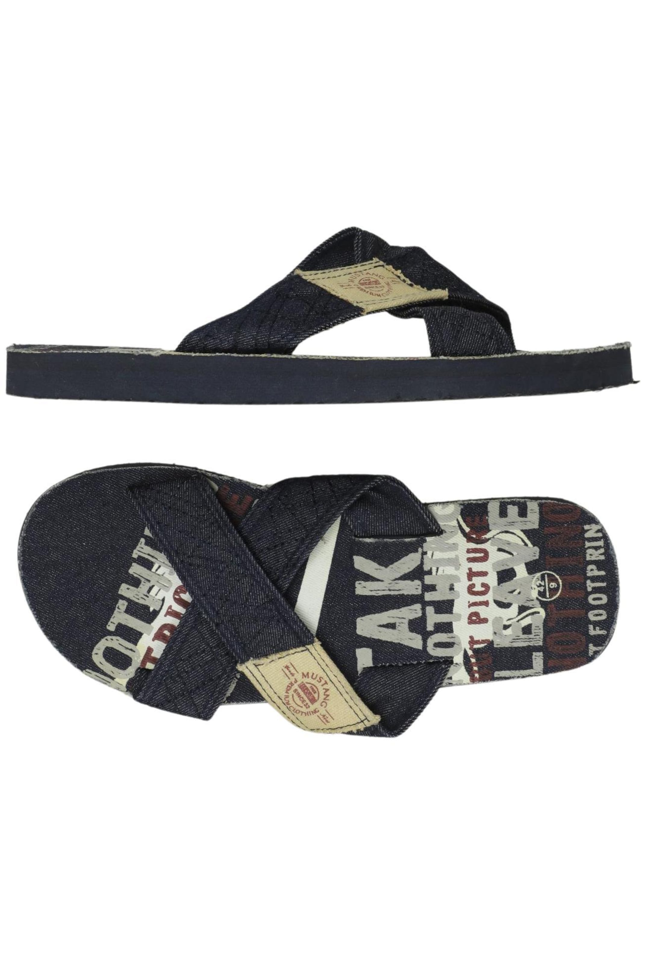MUSTANG Sandals & Slippers in 42 in Blue: front