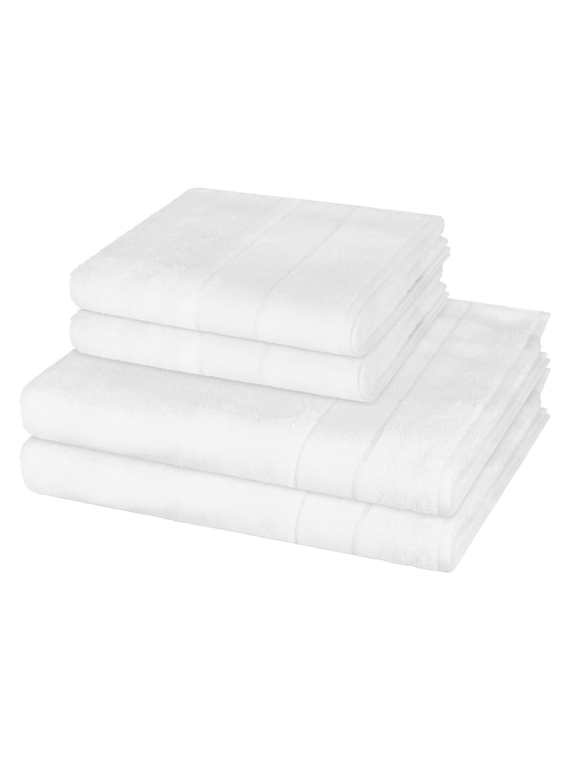 Cawö Towel 'Noblesse' in White: front
