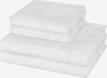Cawö Towel 'Noblesse' in White: front