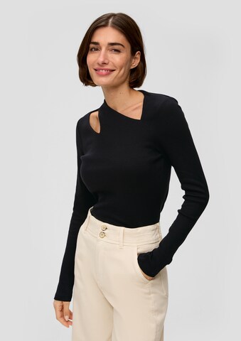 s.Oliver Shirt in Black: front