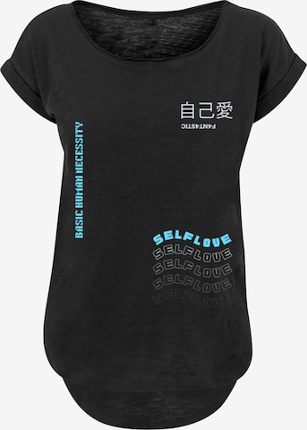 T-shirt 'Self Love' F4NT4STIC en noir : devant