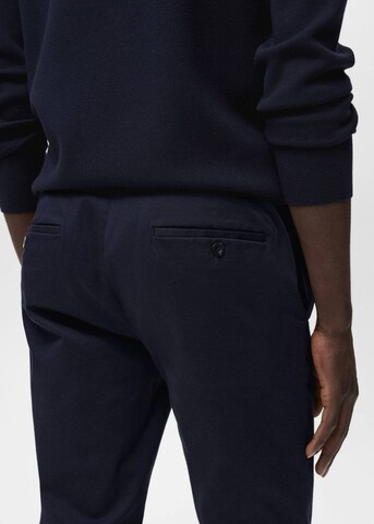 MANGO MAN Slimfit Chinohose 'Barna' in Blau